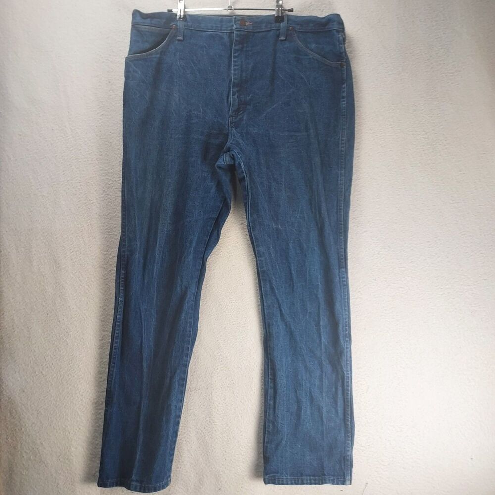 Wrangler 13MWZ Cowboy Cut Mens Jeans 40x32 Original Fit Rigid Denim Medium Wash